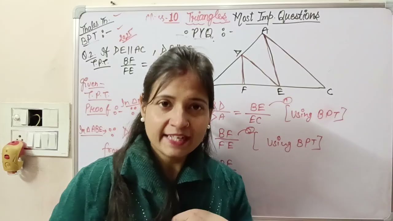 Class-10 Triangles Most important Questions PYQ💥💥 