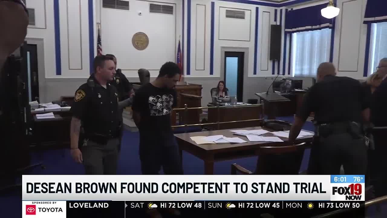 Desean Brown found competent to stand trial