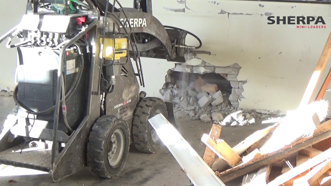 SHERPA 100EHD indoor muur slopen