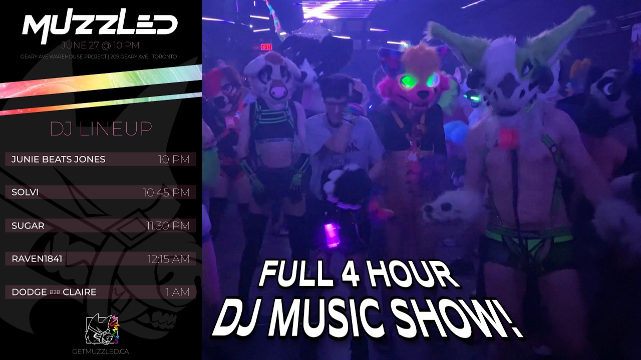 Muzzled x Pride 2025 | 5 #Furry #DJ #Fursuit #Dance Party on the #Pride Weekend in #Toronto, #Canada