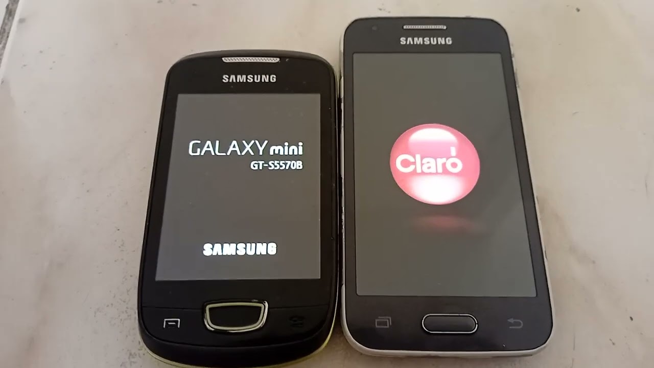 Samsung Galaxy Gt-S5570B vs Samsung Galaxy Ace 4 Lite Power on and power off