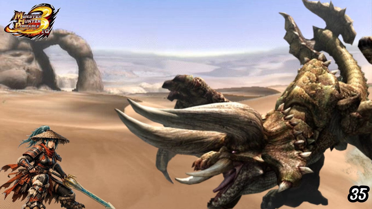 hunting horned wyverns with noob hunters | Gameplay Monster Hunter Portable 3rd #35