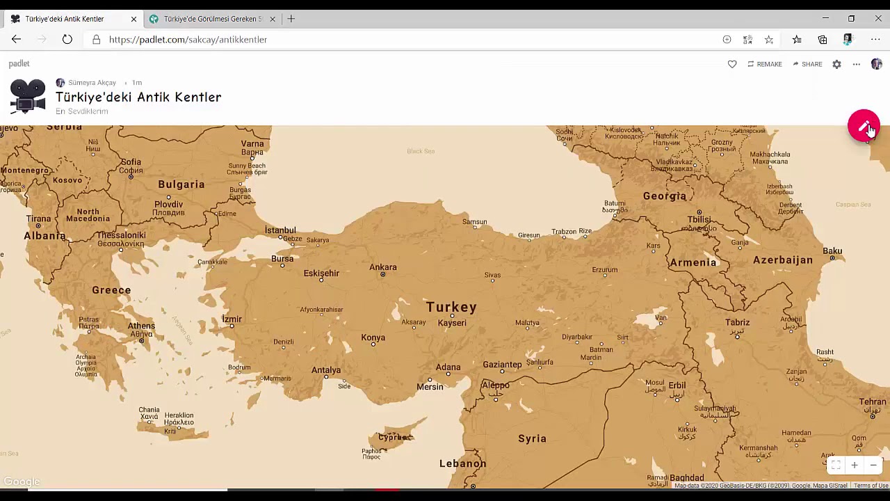 Padlet ile Harita Oluşturma