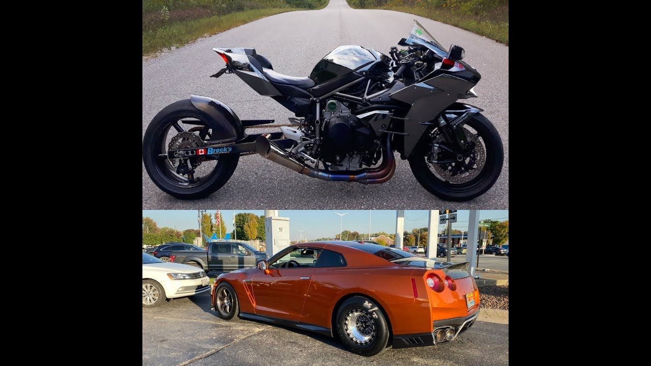 Kawasaki H2 vs Nissan GTR For 3,000$