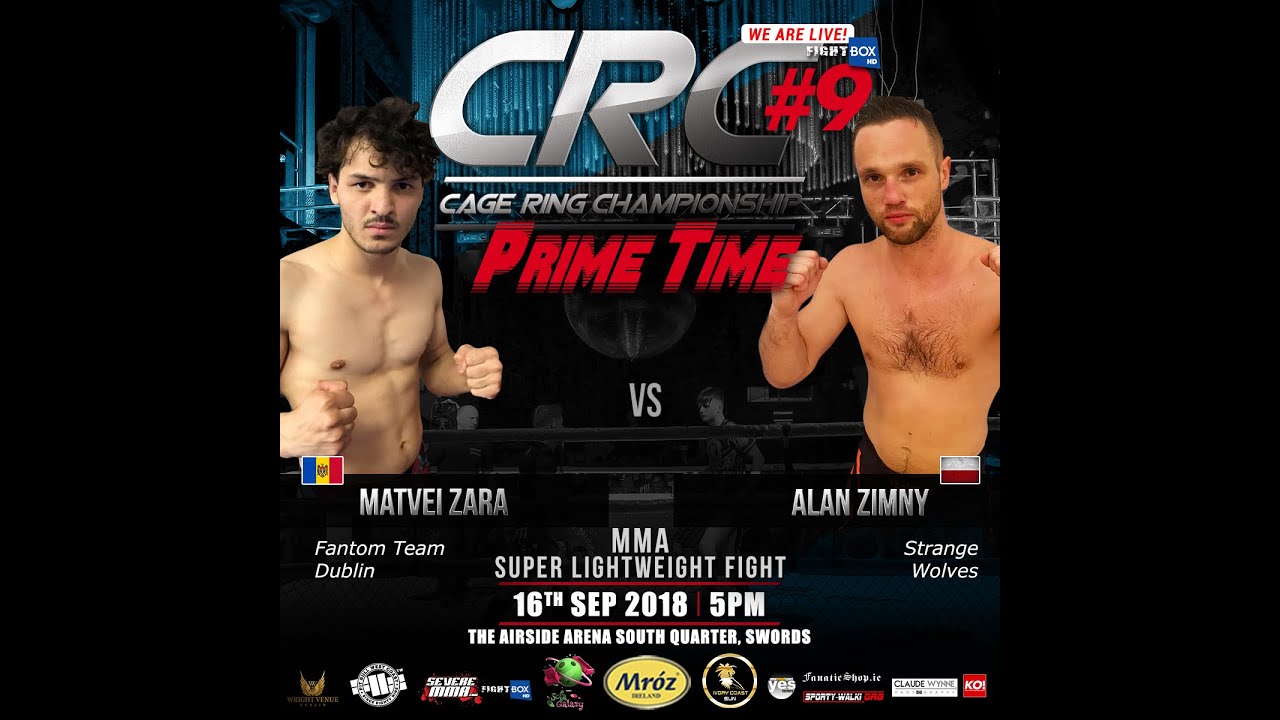 CRC 9 A/M MMA Super- Lightweight Matvei Zara (Fantom Team) vs Alan Zimny (Strange Wolves)