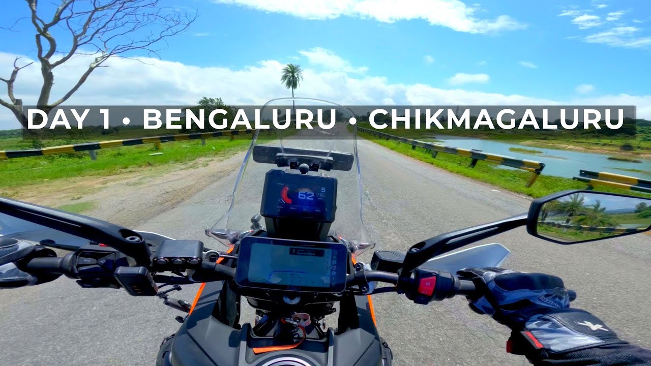 DAY 1: Bengaluru to Chikmagaluru Ride | Western Ghats Begin! | KTM ADV 390 Motovlog