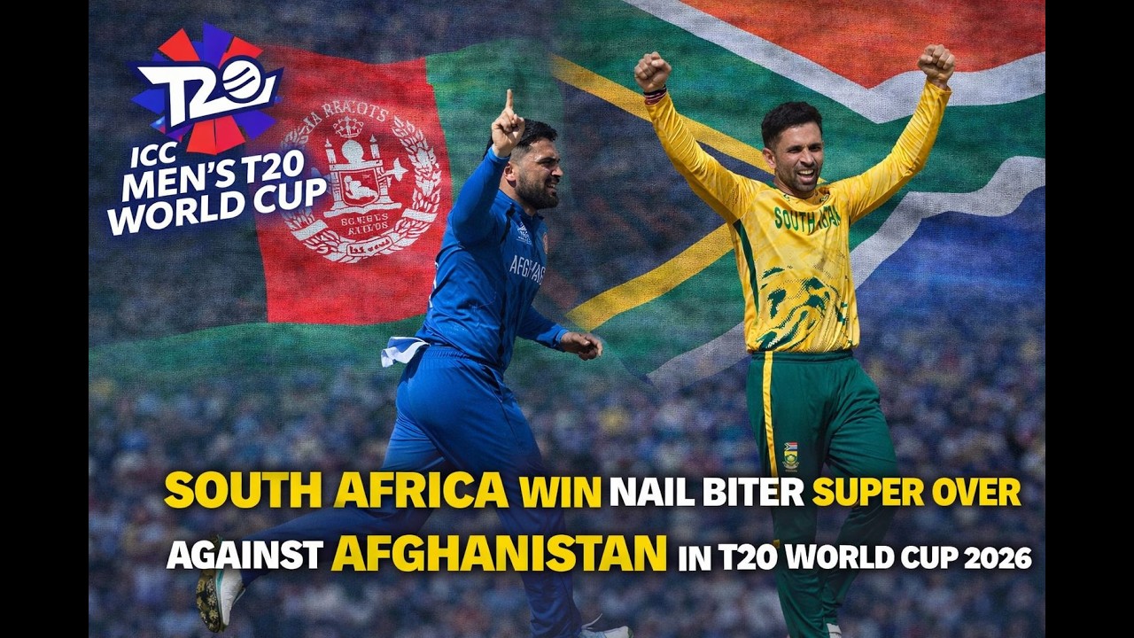 T20 World Cup 2026 | South Africa Win Double Super Over Drama vs AFG | West Indies Crush England.