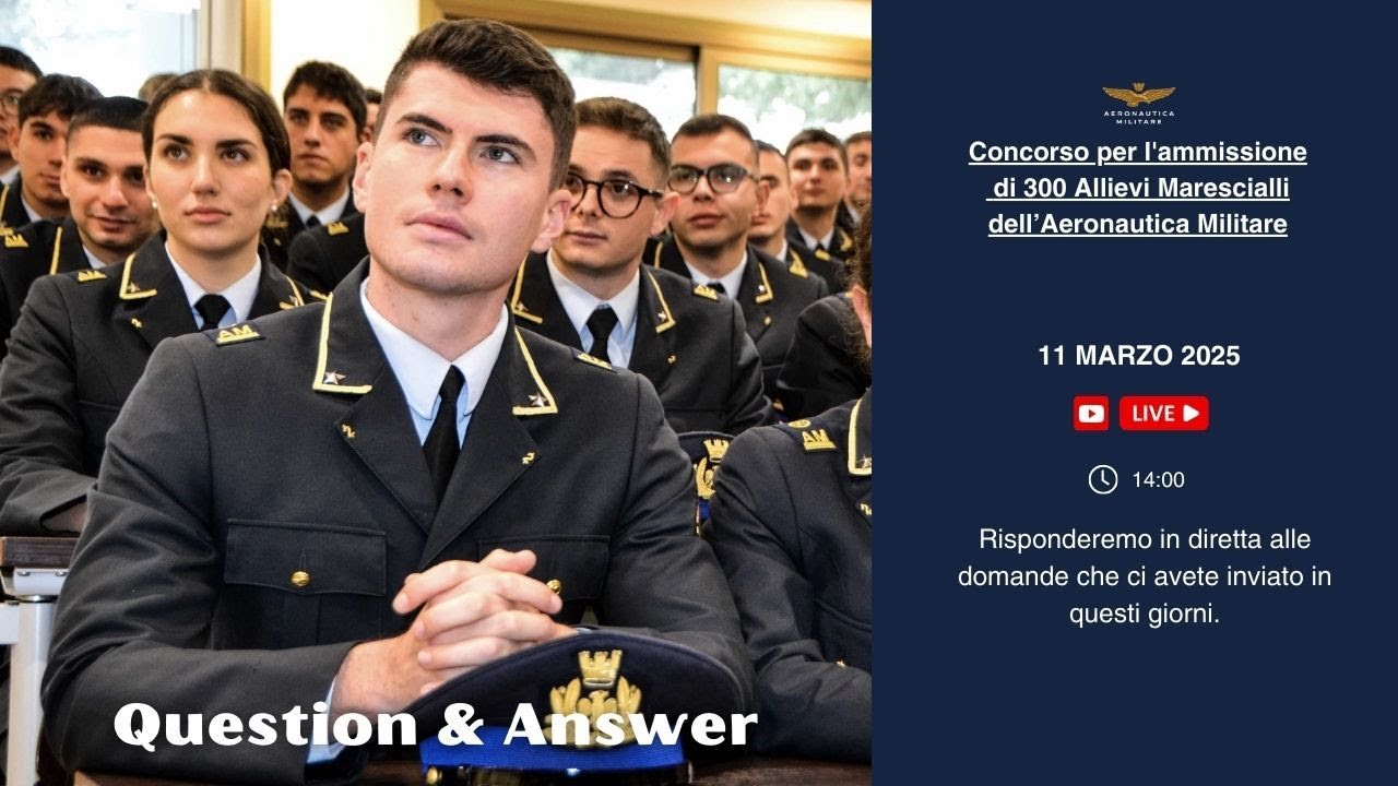 Q & A - Concorso Allievi Marescialli dell'Aeronautica Militare 2025