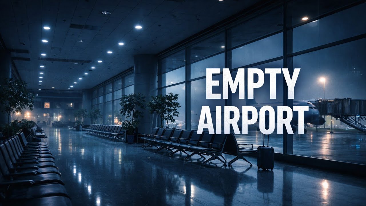 Empty Airport Ambience ✈️ Calm Music for Focus, Sleep & Travel