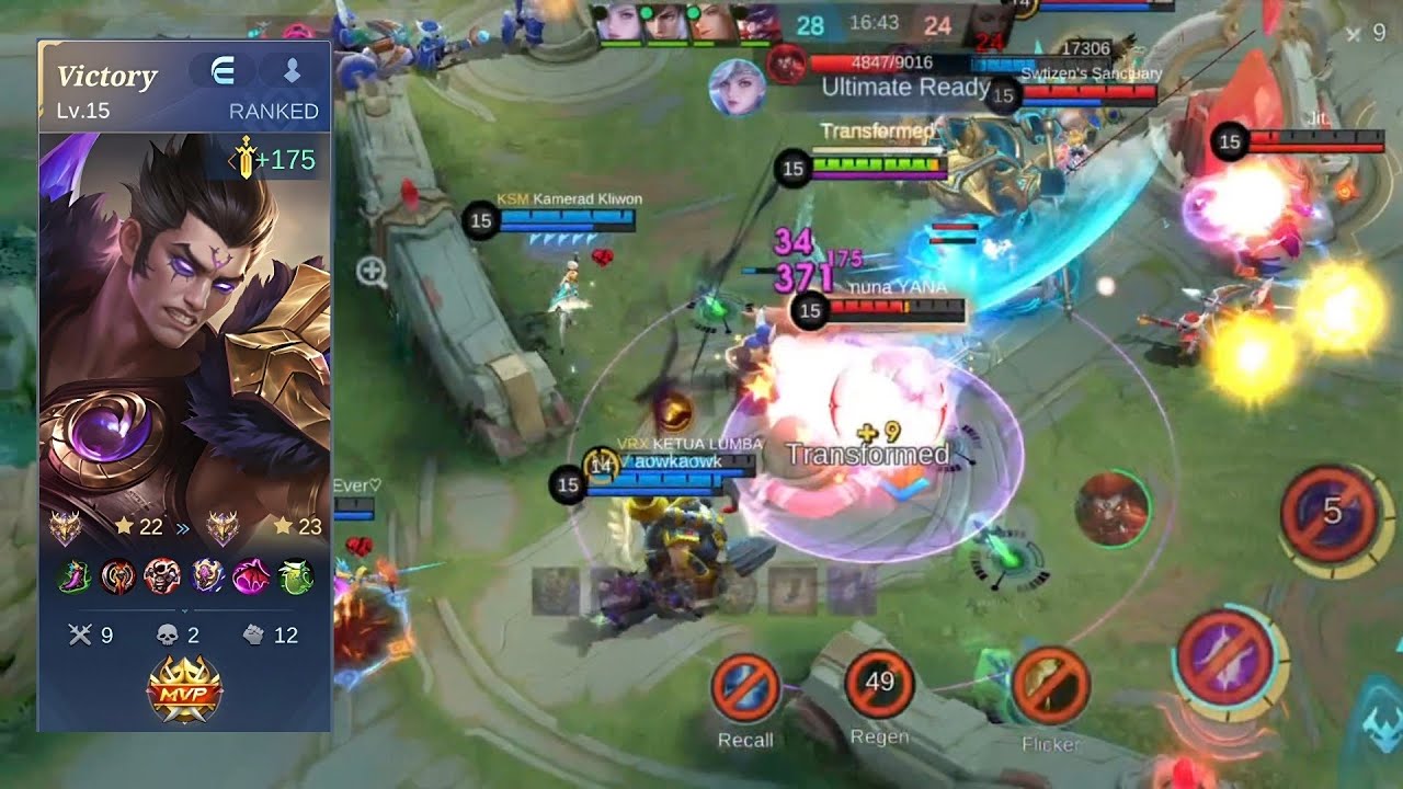 Mythic ⭐ 22 ⏩ ⭐ 23 | Phoveus Gameplay | MLBB