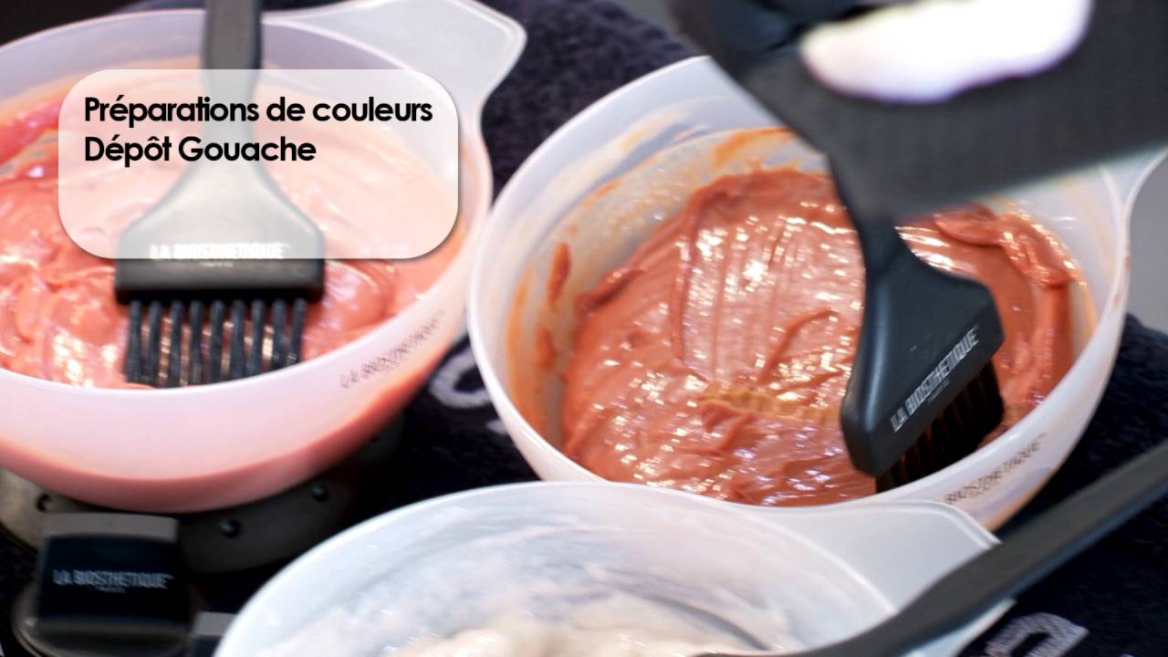 Gouache - Tutoriel Coloration La Biosthétique - How to gouache (FR)