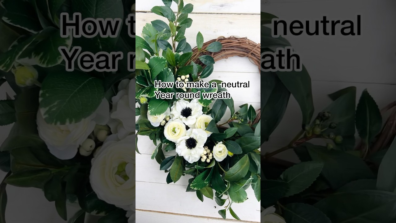 How to make a year round wreath 🌿