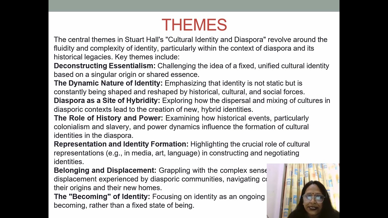CULTURAL IDENTITY AND DIASPORA