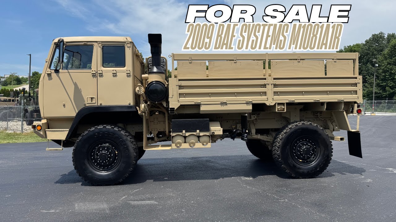 Just Listed! 2009 BAE Systems M1081A1R LMTV 4 X 4 Cargo Truck W / Air Conditioning!
