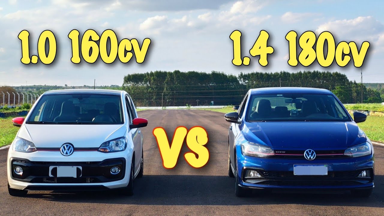 POLO GTS STG2 vs UP TSI STG2! Peso vs Potência! ( DRAG RACE )