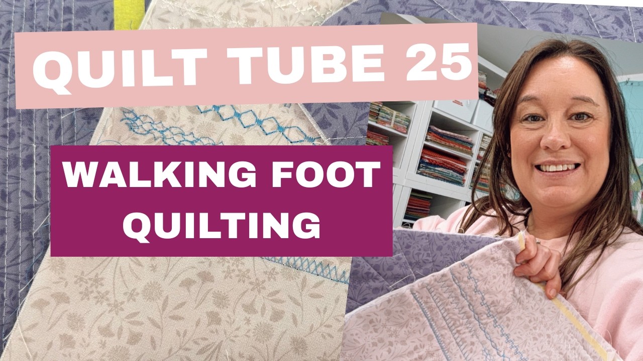 Quilting a quilt sandwich practice, plus a fabric quilt shop haul - Quilt Tube episode 25
