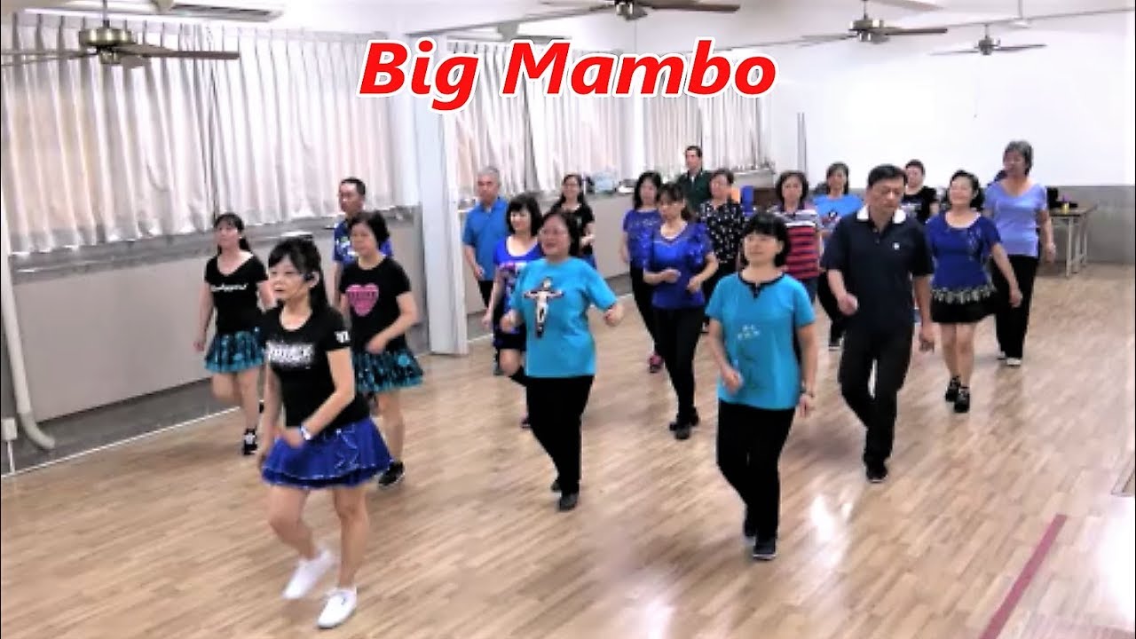 Big Mambo｜Line Dance by Adrian Helliker & Sue Ann Ehmann｜Demo & Walkthru｜大跳曼波｜含導跳｜4K