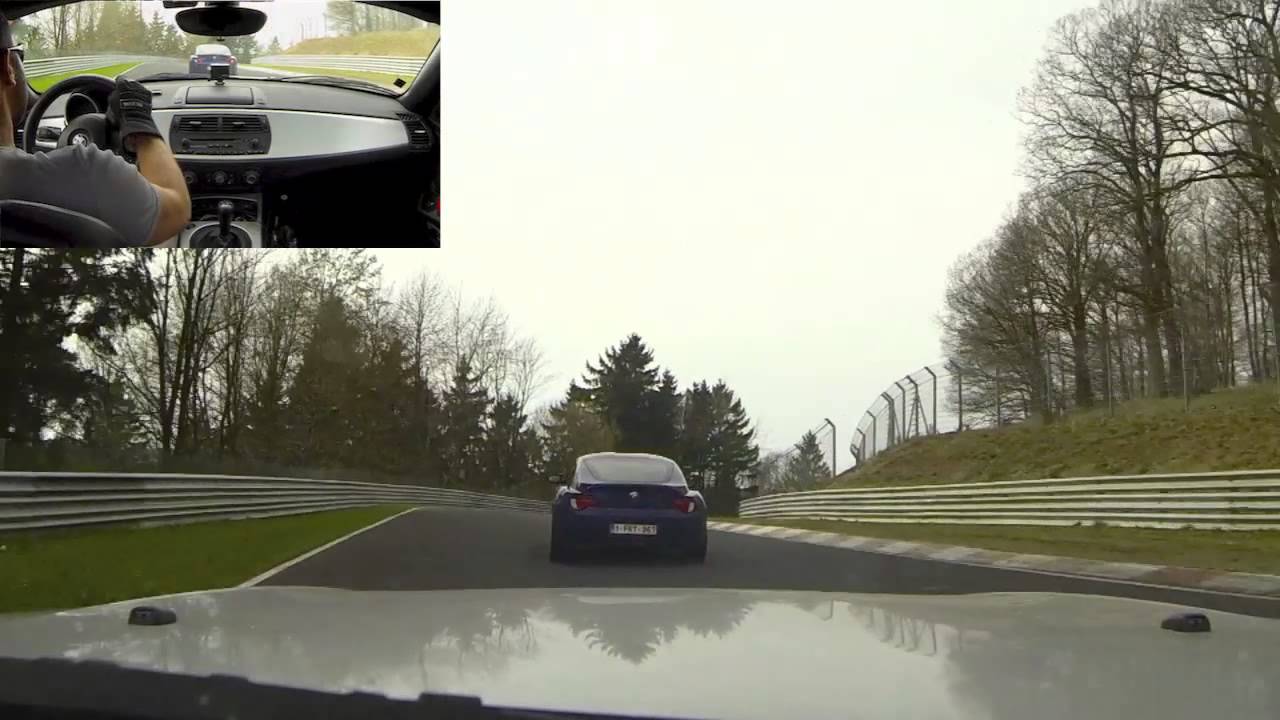 Nürburgring BMW Z4M roadster vs Z4M coupe (BTG 8.29min)