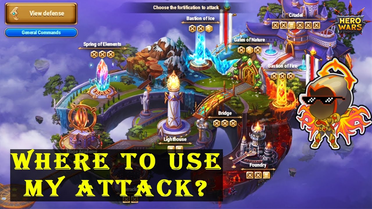 Where to use attacks - Guild Wars Strategy | Hero Wars
