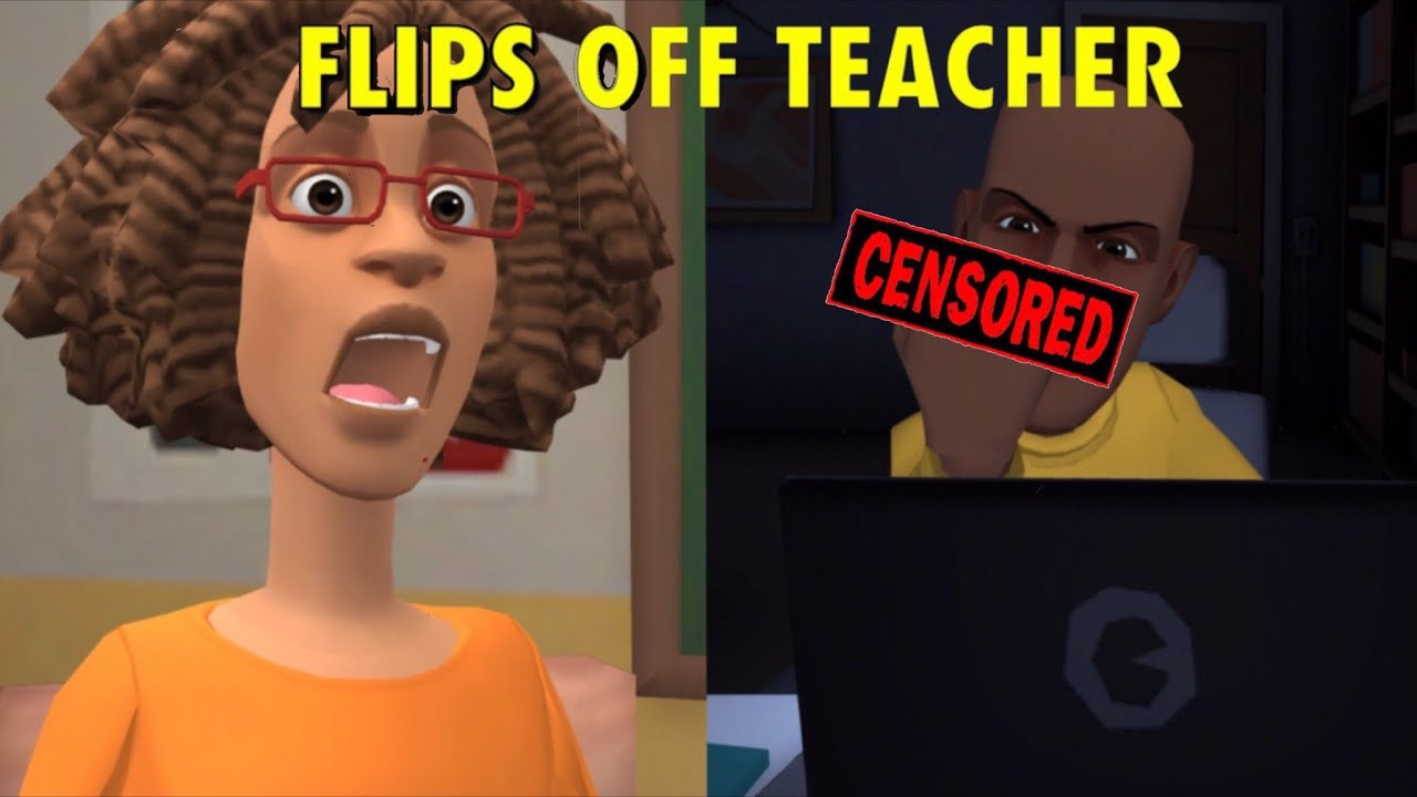 Little Bill Flips Off The Teacher During Online Class Zoom - Online School Trolling Zoom!