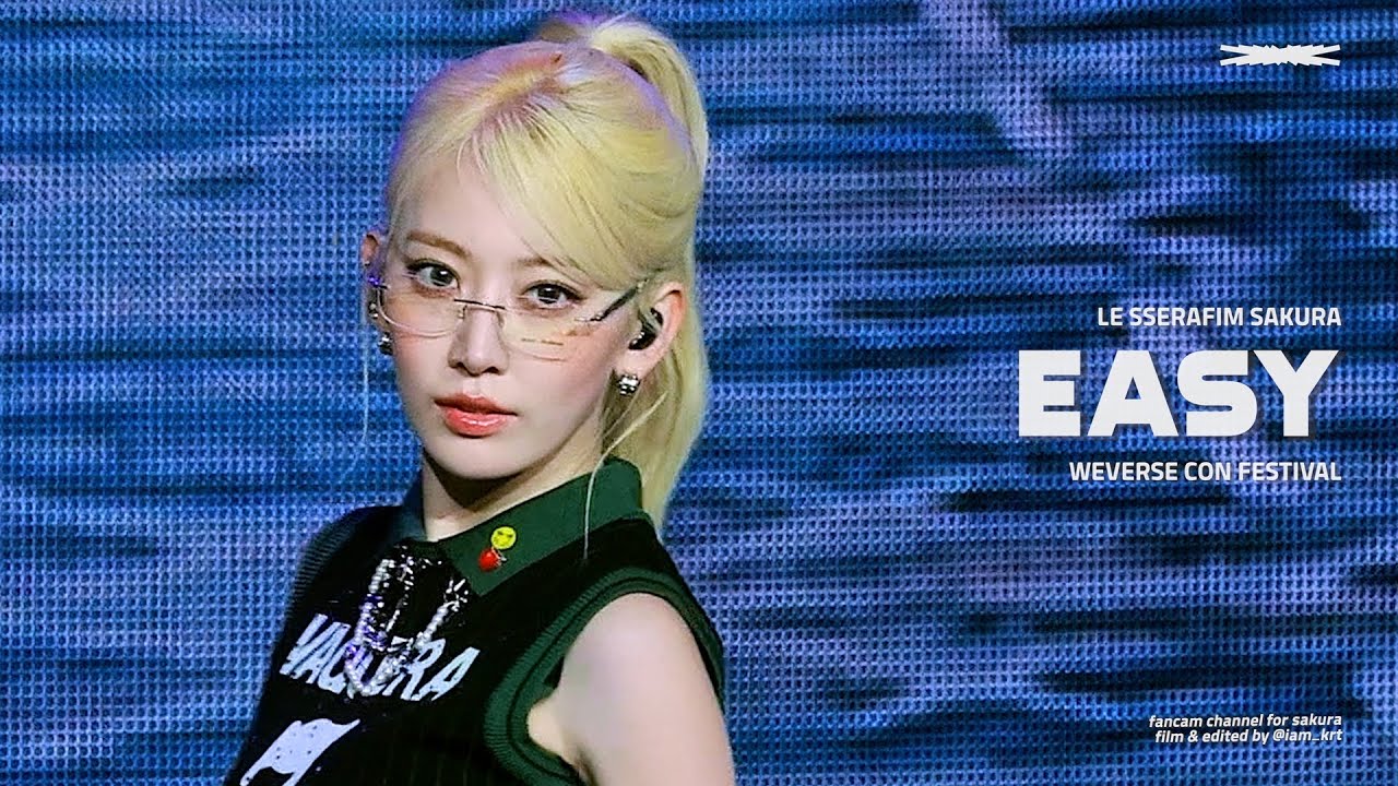 240615 르세라핌 사쿠라 'EASY' 직캠 LE SSERAFIM Sakura 4k Fancam @2024 Weverse Con Festival