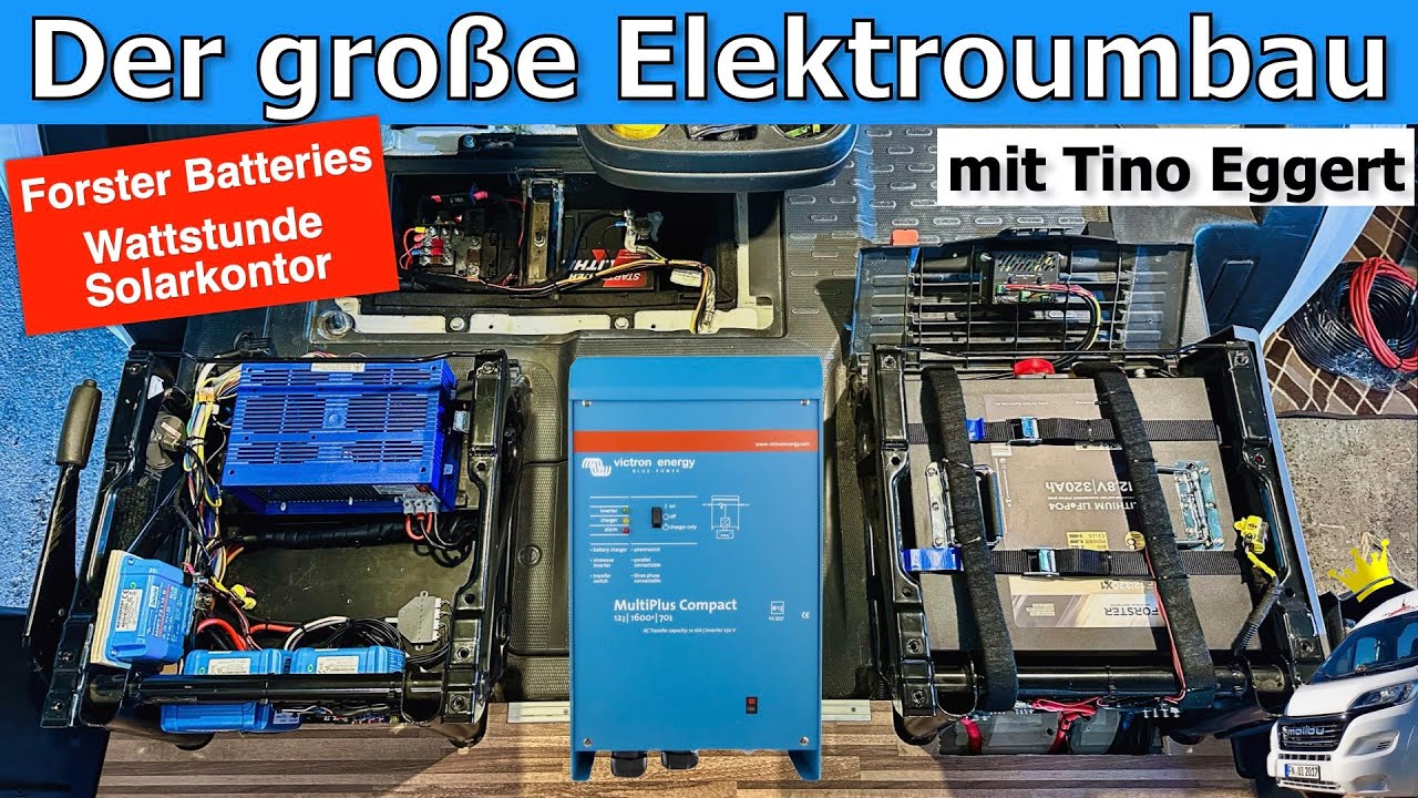 Forster 320Ah Untersitz sowie Victron Multiplus 1600 und neue Faltpanels von Wattstunde