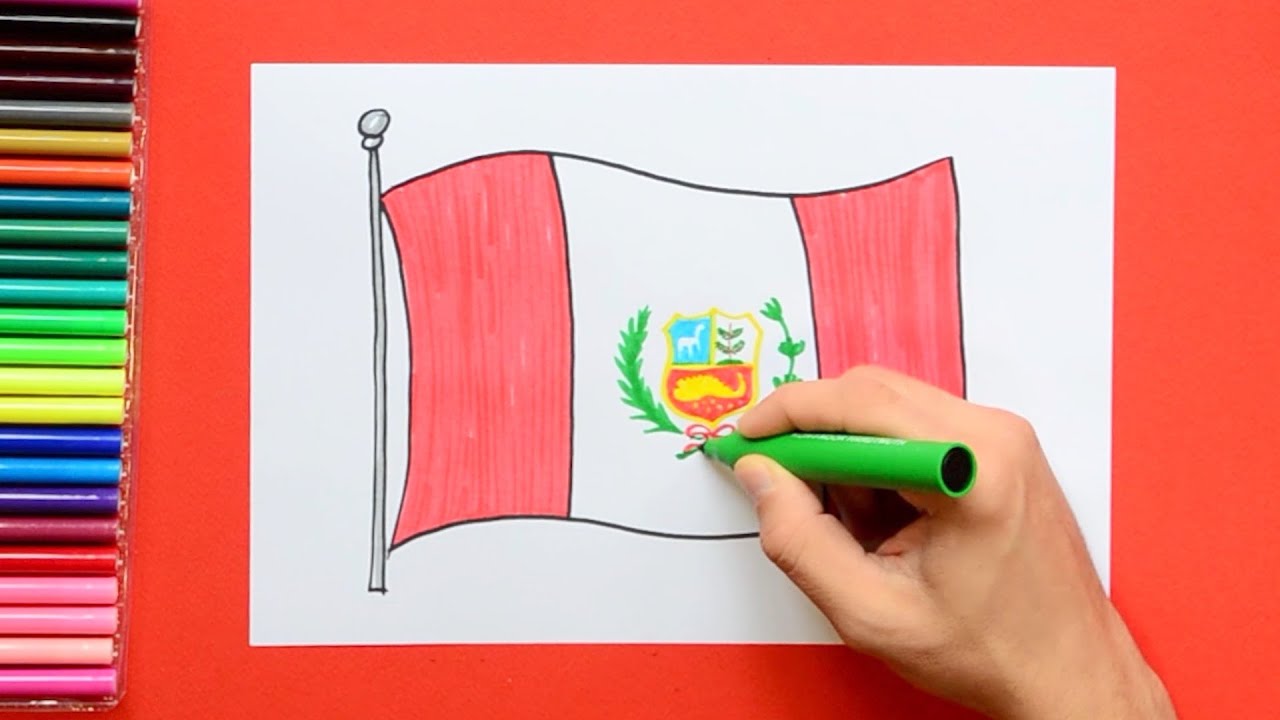 How to draw the National Flag of Peru