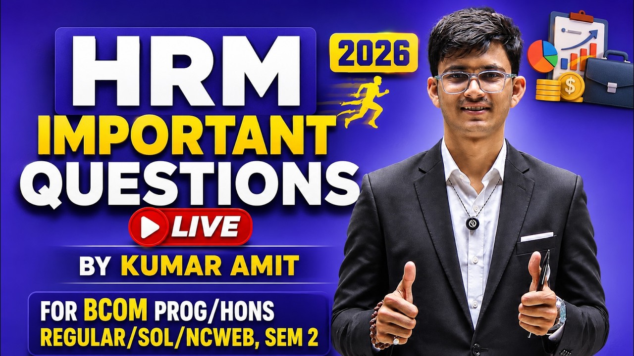B.Com Sem 2 HRM Important Questions | Exam Revision