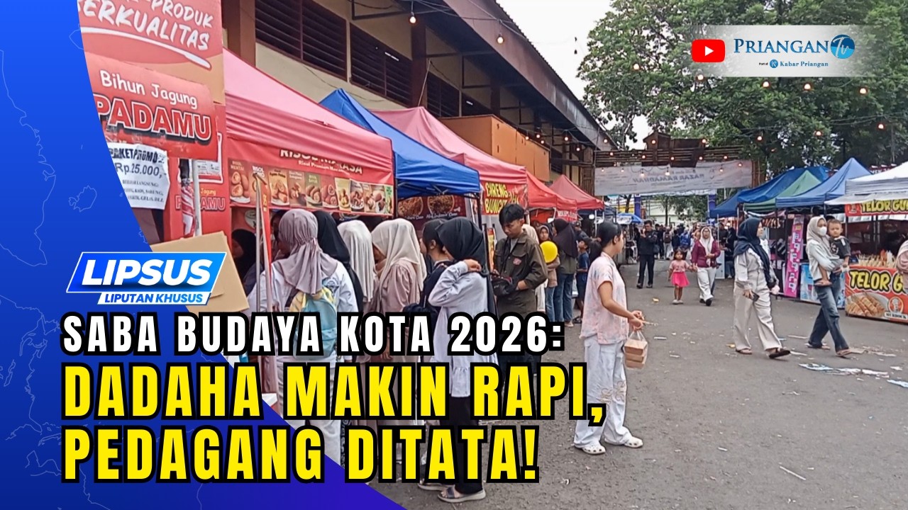Saba Budaya Kota 2026: Dadaha Makin Rapi, Pedagang Ditata!