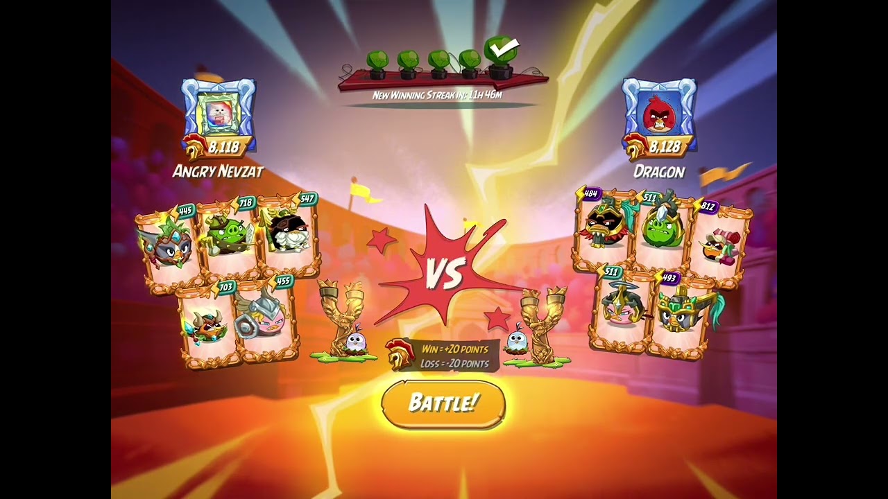 Arena Master League Battles for the Top 500 - Angry Birds 2