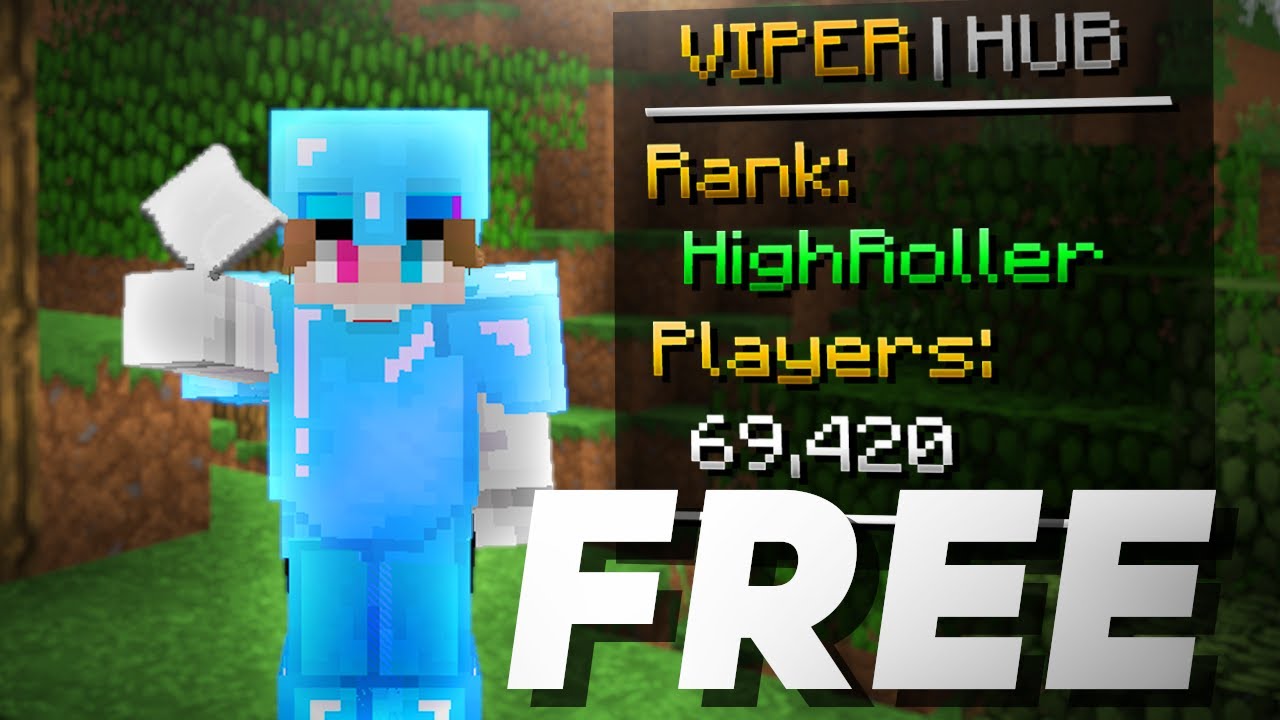 how i got a $300 rank on vipermc for free...