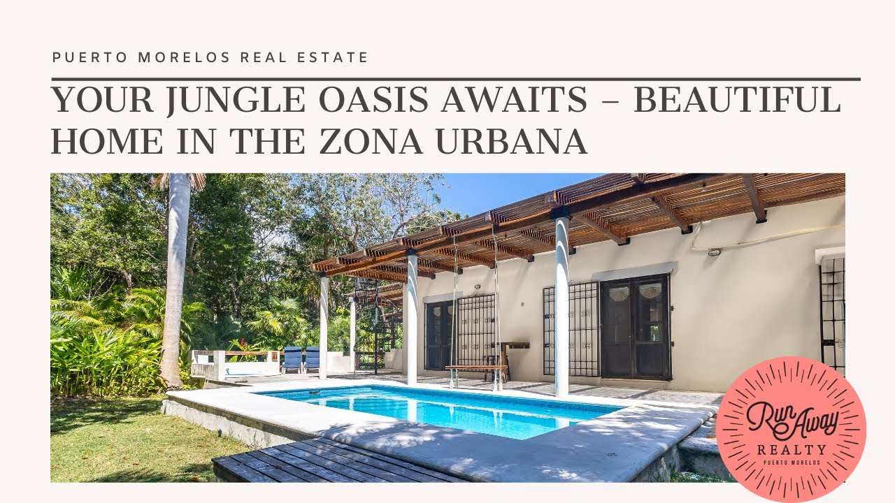 Beautiful Hacienda Style Home on a Huge Tropical Lot in Puerto Morelos - Zona Urbana