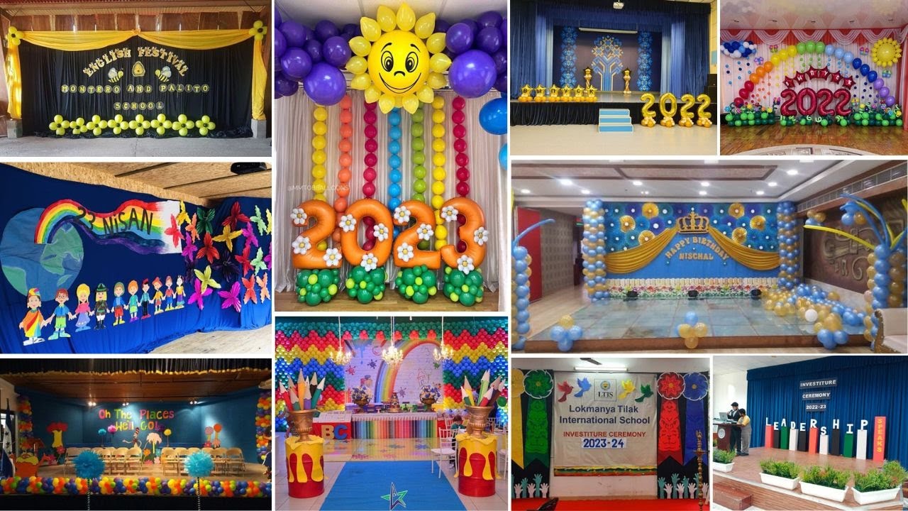 Annual function decoration ideas | Stage decoration | Stage decoration ideas for school functions