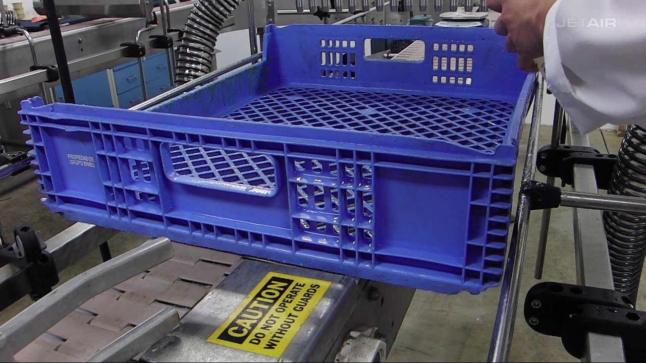 Crate & Jug Drying: Air Knife & Blower System