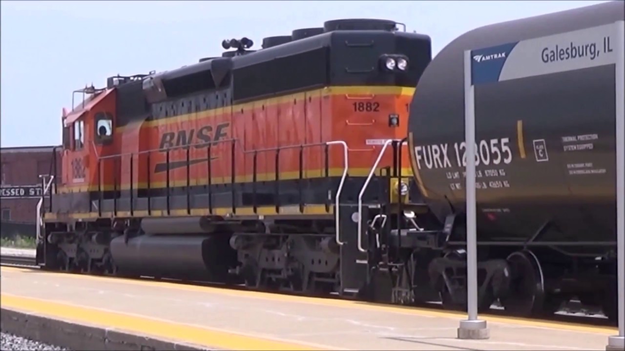 BNSF on July 4, 2017 Part 2: Galesburg Depot