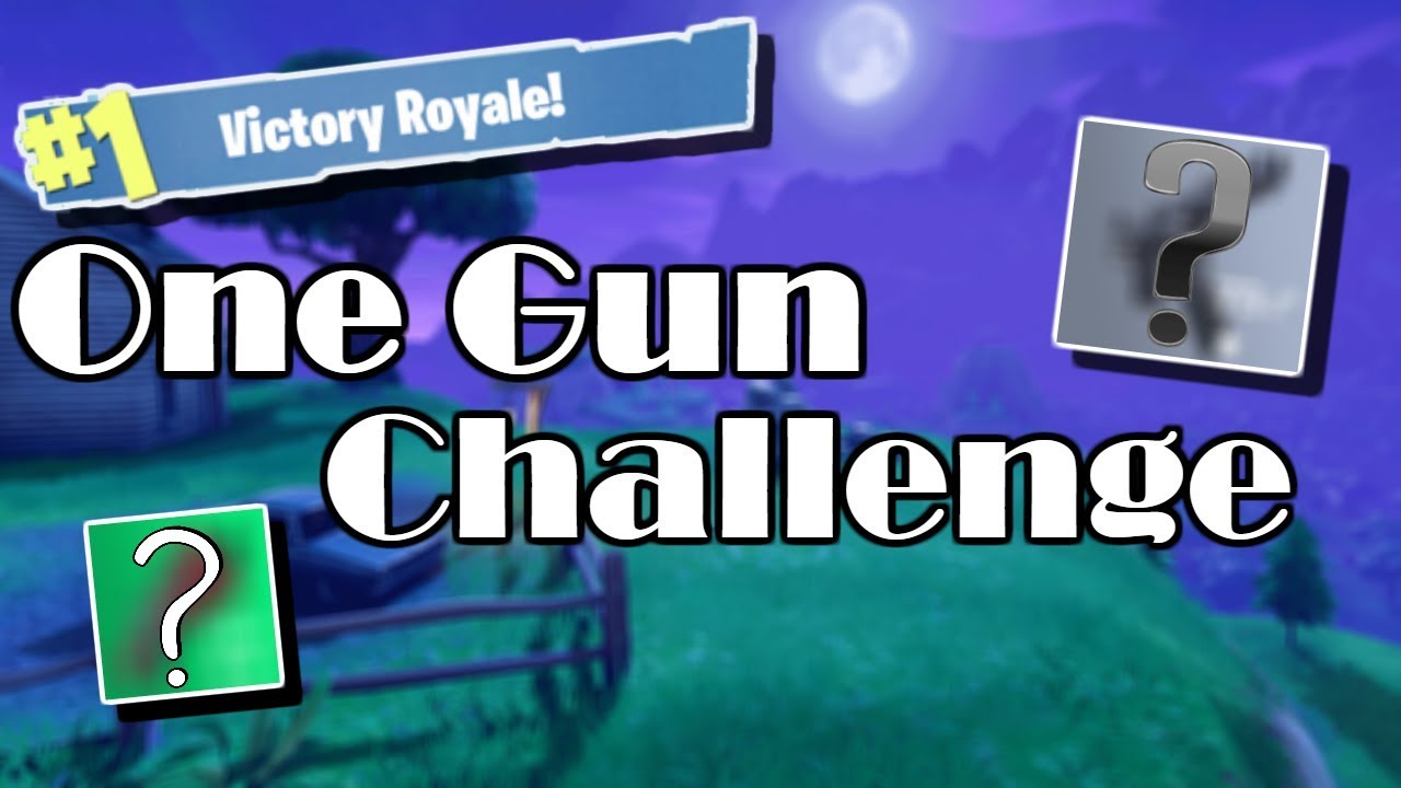 FORTNITE ONE GUN CHALLENGE WILL WE WIN?!