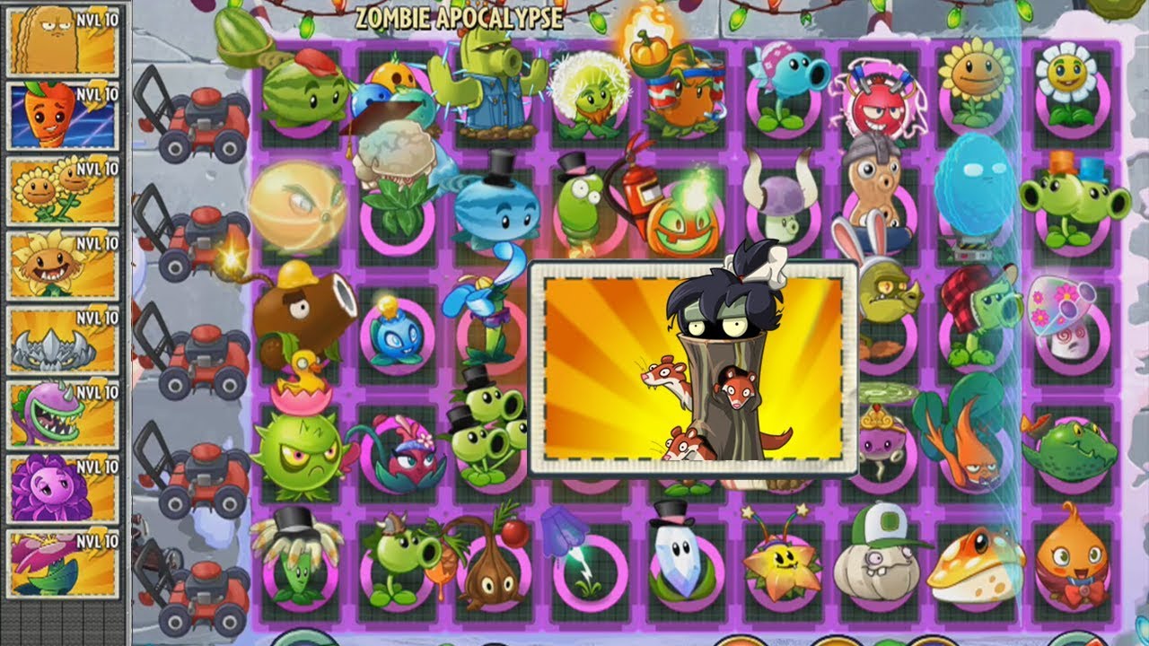 Plants vs Zombies 2 - 1000 Zombi Comadreja vs Todas las Plantas