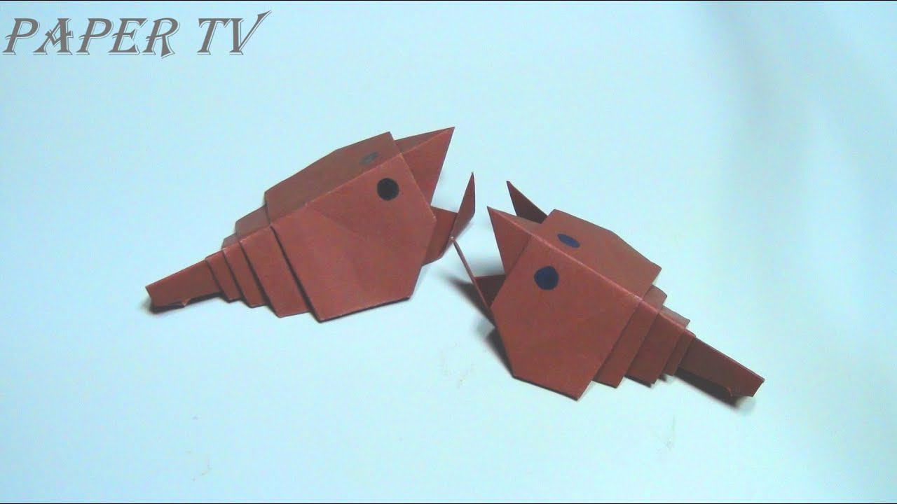 [Paper TV] Origami Crayfish 가재 종이접기 折り紙 ザリガニ como hacer cangrejo de río de papel lagostim de papel