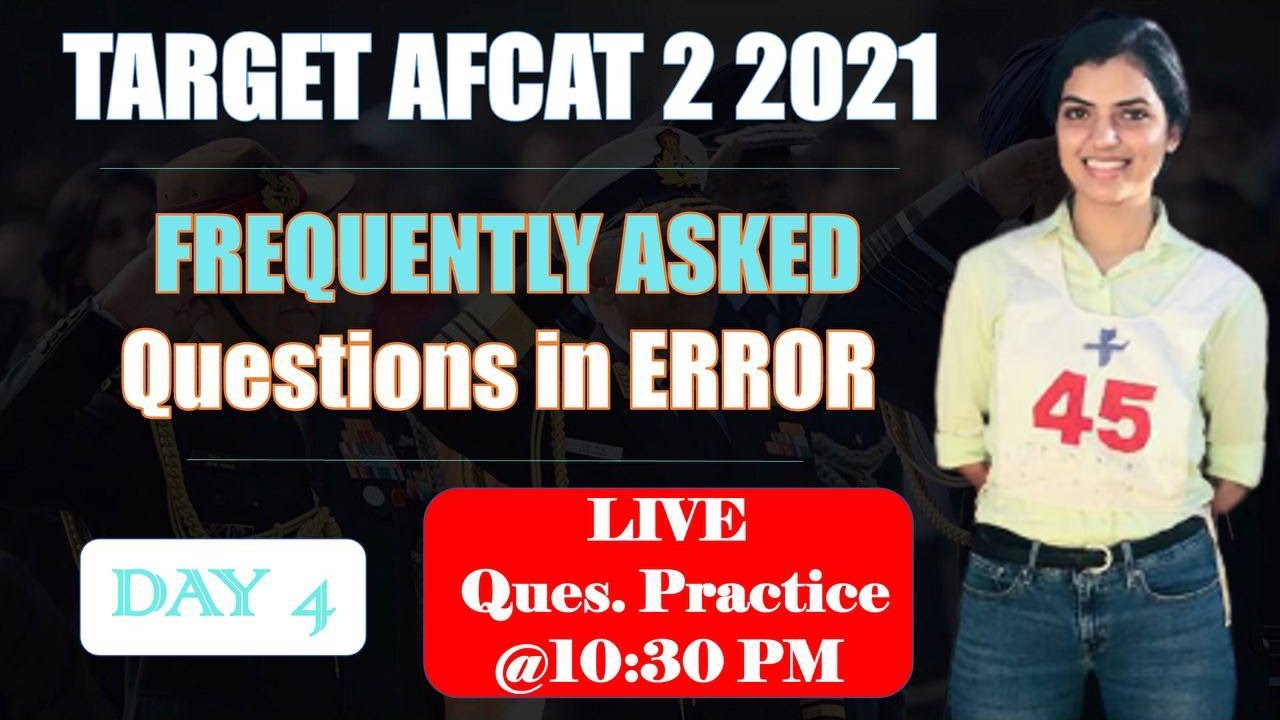 TARGET AFCAT 2 2021 Questions in Error | Often Repeated Questions | Insight SSB