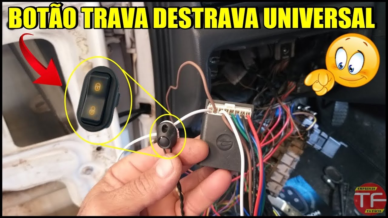 Como funciona o botão de tranca e destranca