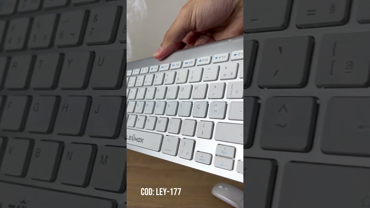 LEY-177 Kit Teclado e Mouse Slim Wireless Bluetooth Lehmox