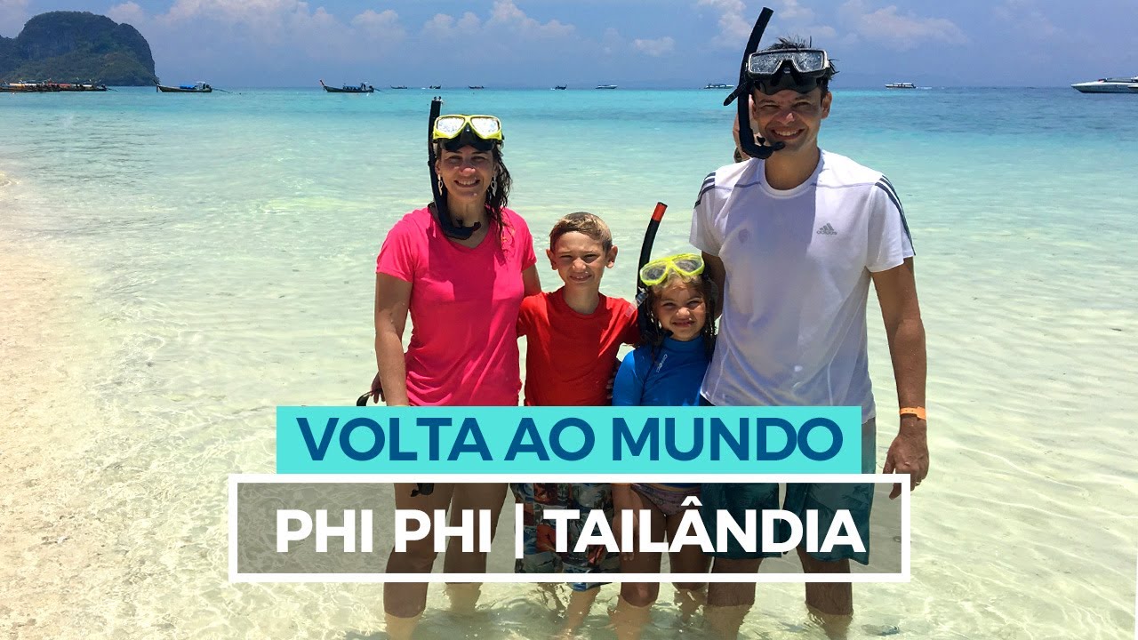 Phi Phi com crianças | Tailândia 🇹🇭Viagem de Volta ao Mundo com Crianças | Ases a Bordo
