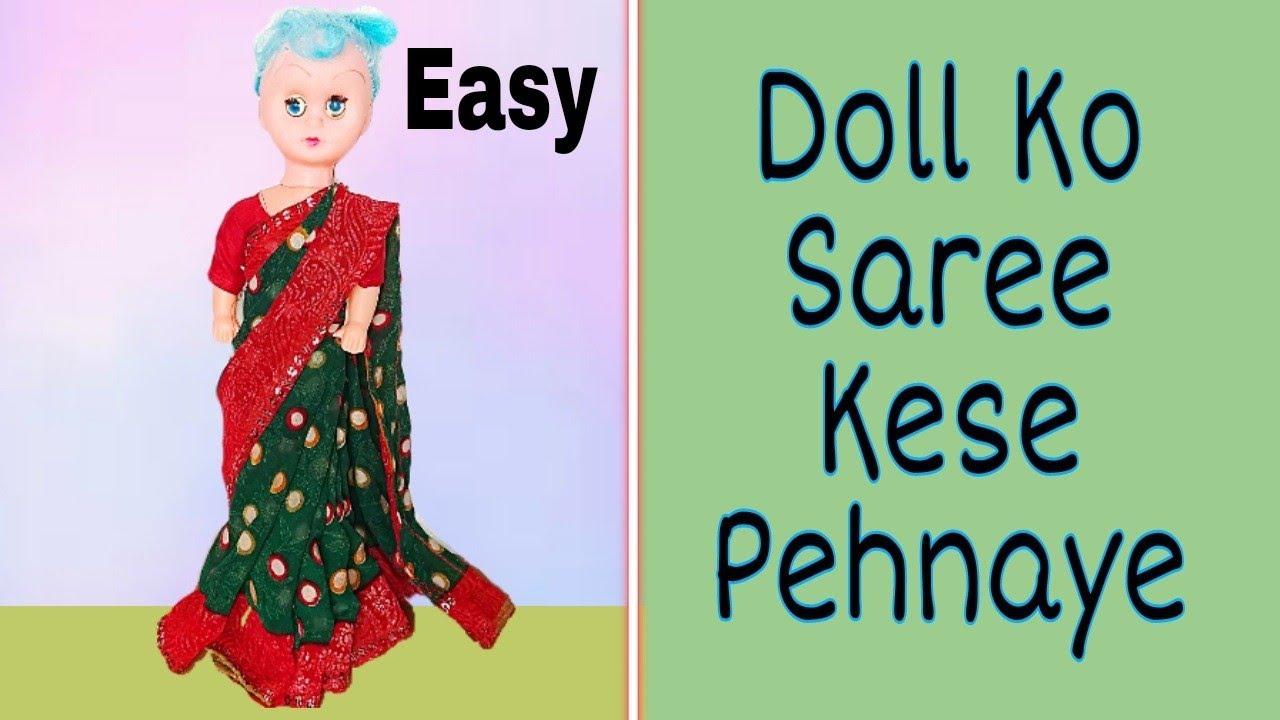 Making Saree | How To wear Saree To Fat Doll | D I Y Doll Hacks | D Creating Extra