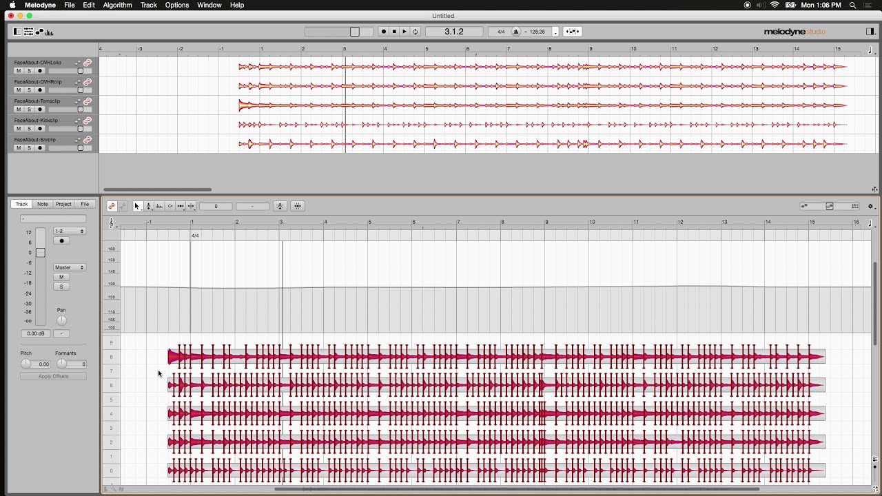 Melodyne 4: Quantizing Live Drums to the Grid
