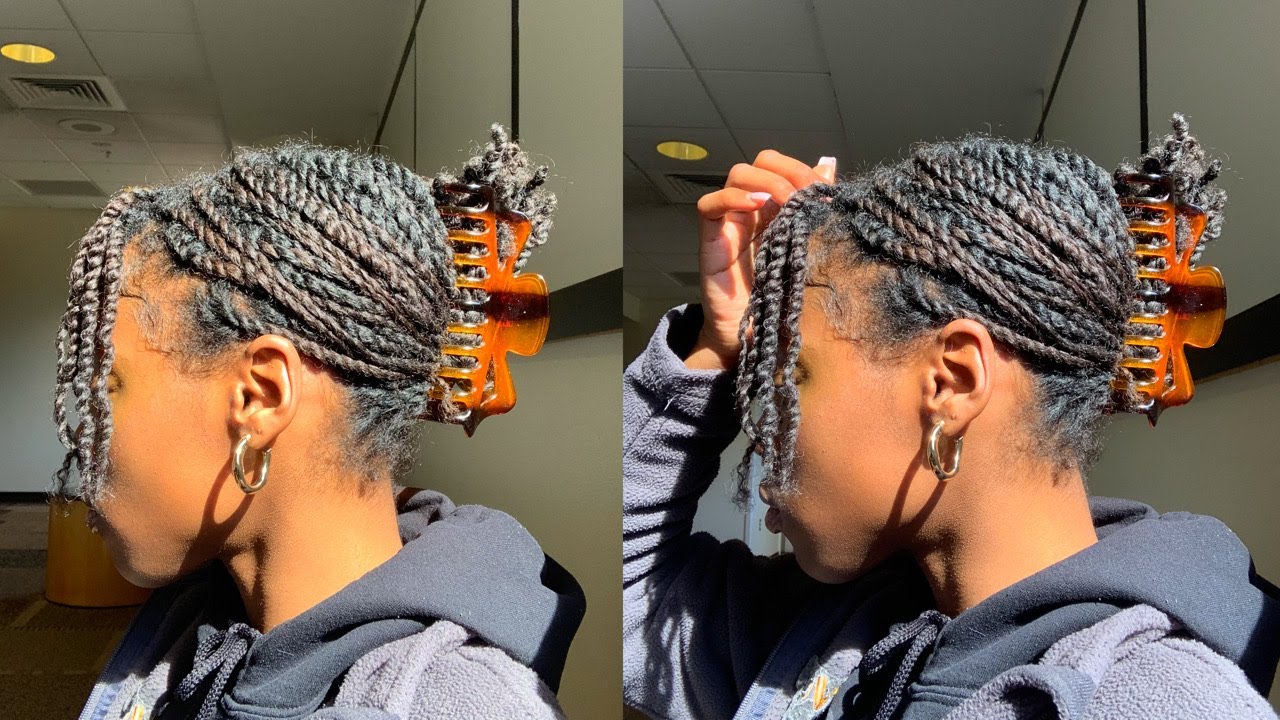 Claw Clip on Type 4 Natural Hair