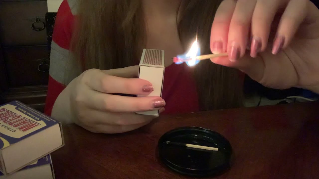 MANY MATCHES: Match Lighting ASMR, Match Scratching and Blowing, Matchbox Tapping, Matches in Water