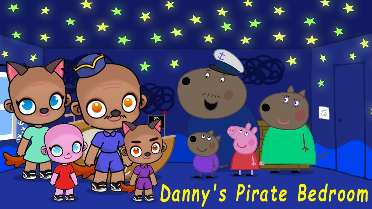 Peppa Pig in Avatar World | Danny's Pirate Bedroom and Dinosaur Party!