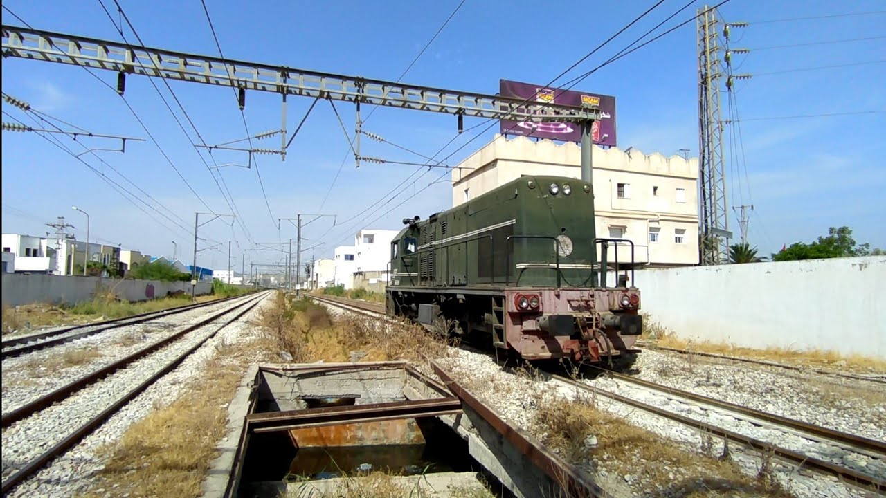 Locomotive DJ (GE U6B) In Tunisia : Light Engine 🇹🇳
