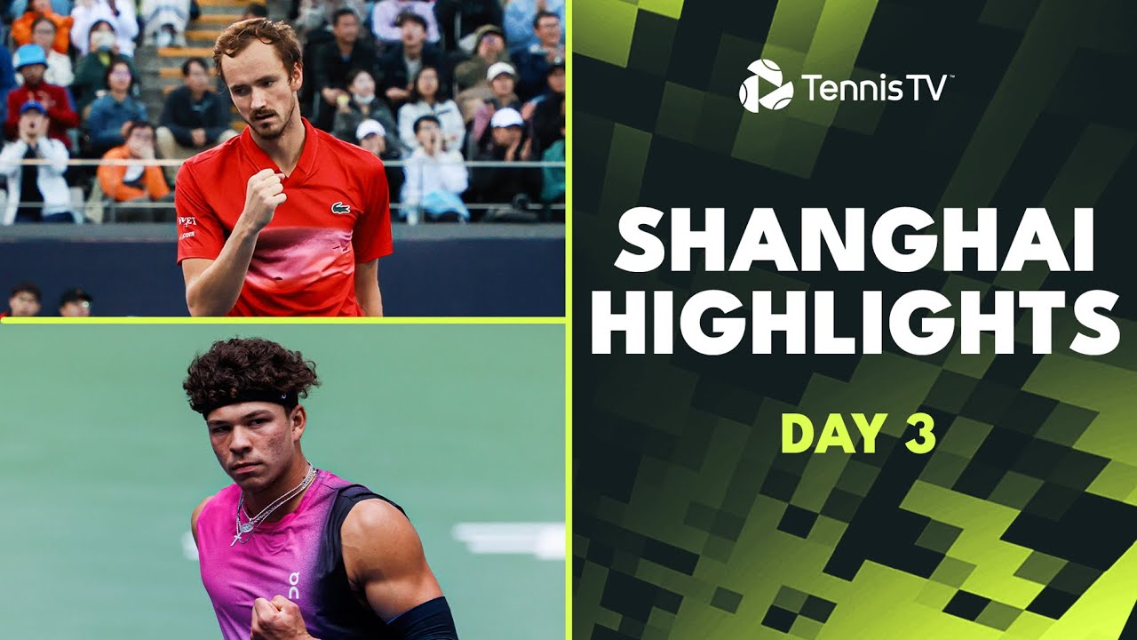 Medvedev Faces Seyboth Wild; Ruud, Tsitsipas & Nishikori Play | Shanghai 2024 Highlights Day 3