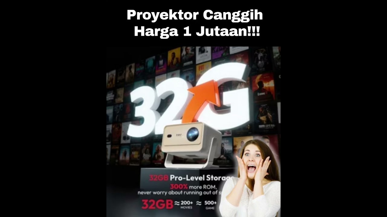 Review Mini Proyektor XGODY Gimbal N6 Pro#miniproyector #proyektormini #proyektor #xgody 